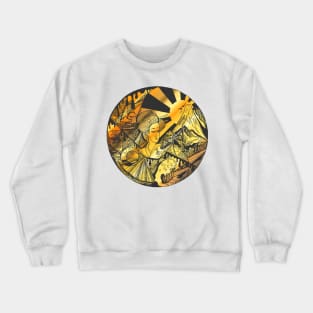 Gold Dreaming of Japan Crewneck Sweatshirt